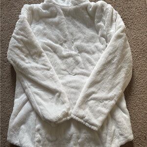 Reversible white North Face jacket